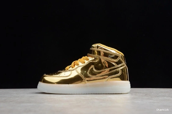 1 Force WB Kids 314197-8100 Metallic Air Nike Gold Mid 0120